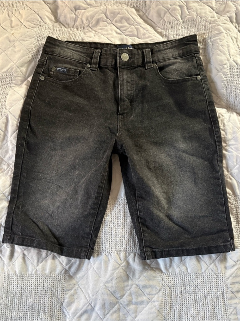 NWOT Phat Farm Black Washed Denim Stretch Jean Shorts Jorts sz30